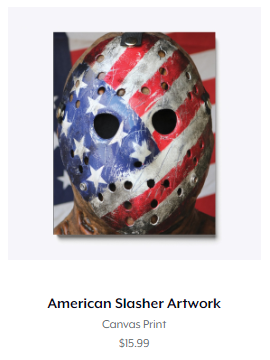 Big Hush American Slasher Jason Mask Art