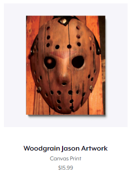 Big Hush Woodgrain Jason Mask Art